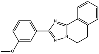 5,6-ジヒドロ-2-(m-メトキシフェニル)-s-トリアゾロ[5,1-a]イソキノリン 化学構造式