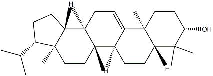 (8β,13β,14α,17β,18α,21β)-D:C-Friedo-B':A'-neogammacer-9(11)-en-3β-ol Structure