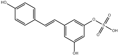 trans Resveratrol 3-Sulfate Structure