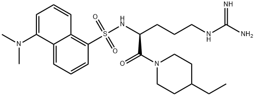 dansylarginine N-(3-ethyl-1,5-pentanediyl)amide Struktur