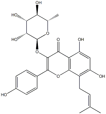 宝藿苷II, 55395-07-8, 结构式