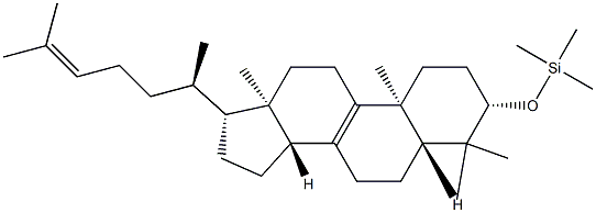 [(4,4-Dimethyl-5α-cholesta-8,24-dien-3β-yl)oxy]trimethylsilane Structure