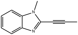 1H-Benzimidazole,1-methyl-2-(1-propynyl)-(9CI) Struktur