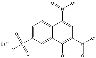 barium 8-hydroxy-5,7-dinitronaphthalene-2-sulphonate (1:1) Struktur