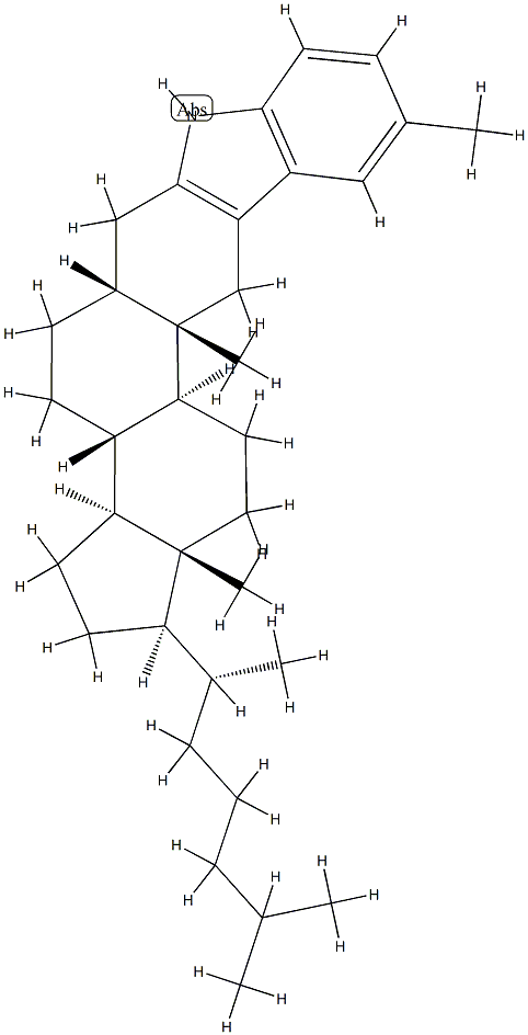 5'-Methyl-1'H-5β-cholest-2-eno[3,2-b]indole Structure
