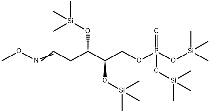 3-O,4-O-Bis(trimethylsilyl)-1-deoxo-1-(methoxyimino)-2-deoxy-D-erythro-pentose 5-[phosphoric acid bis(trimethylsilyl)] ester|