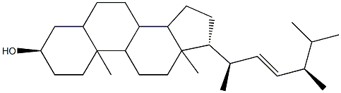 (22E)-5β-Ergost-22-en-3α-ol Struktur