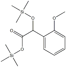 o-Methoxymandelic acid (tms) Structure