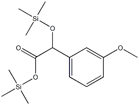 3-Methoxy-α-[(trimethylsilyl)oxy]benzeneacetic acid trimethylsilyl ester Structure