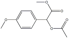 α-Acetyloxy-4-methoxybenzeneacetic acid methyl ester Structure