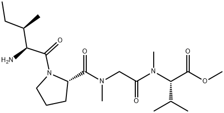 L-aIle-L-Pro-N-Methyl-Gly-N-methyl-L-Val-OMe Struktur