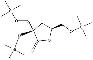 55570-79-1 2-O,5-O-Bis(trimethylsilyl)-2-C-[[(trimethylsilyl)oxy]methyl]-3-deoxy-D-threo-pentonic acid lactone