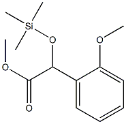 2-メトキシ-α-(トリメチルシロキシ)ベンゼン酢酸メチル 化学構造式