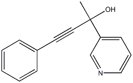 rac-4-phenyl-2-pyridin-3-yl-but-3-yn-2-ol Struktur