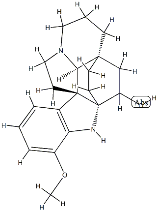 (2α,5α)-17-Methoxyaspidofractinin-3-ol Struktur