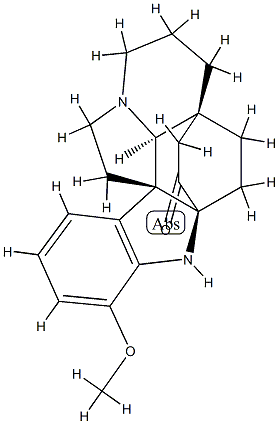 Aspidofractinin-3-one, 17-methoxy-, (2alpha,5alpha)- Struktur