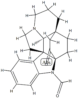 (2α,5α)-3-Oxoaspidofractinine-1-carbaldehyde Struktur
