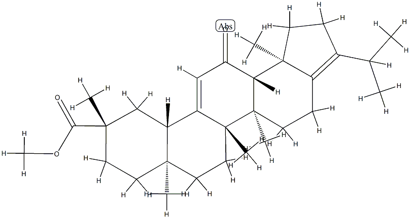 (18α)-11-Oxo-A-neooleana-3(5),12-dien-30-oic acid methyl ester Structure