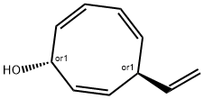 2,4,7-Cyclooctatrien-1-ol, 6-ethenyl-, (1R,6R)-rel- (9CI) 结构式