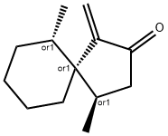 Spiro[4.5]decan-2-one, 4,6-dimethyl-1-methylene-, (4R,5R,6S)-rel- (9CI) 结构式