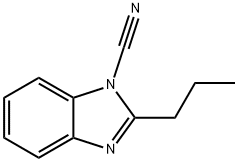 1H-Benzimidazole-1-carbonitrile,2-propyl-(9CI) Structure