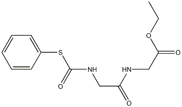 2-(2-(((苯硫基)羰基)氨基)乙酰氨基)乙酸乙酯, 5589-84-4, 结构式