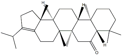 A'-ネオ-5α-ガンマセラ-17(21)-エン-6-オン 化学構造式