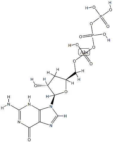 Guanosine 5-(tetrahydrogen triphosphate), 3-deoxy- 结构式