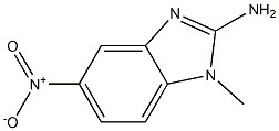 1H-Benzimidazol-2-amine,1-methyl-5-nitro-(9CI) Struktur