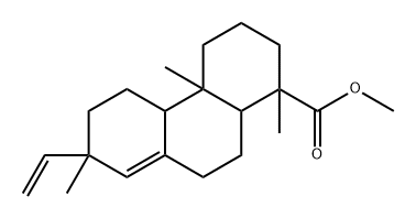 7-Ethenyl-1,2,3,4,4a,4b,5,6,7,9,10,10a-dodecahydro-1,4a,7-trimethyl-1-phenanthrenecarboxylic acid methyl ester Struktur