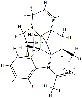 56053-36-2 (3β,5α,12β,19α,20R)-1-Acetyl-6,7-didehydro-3-methyl-2α,20-cycloaspidospermidine