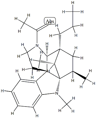 56053-39-5 (3β,5α,12β,19α,20R)-9-Acetyl-1,3-dimethyl-2α,20-cyclo-8,9-secoaspidospermidine