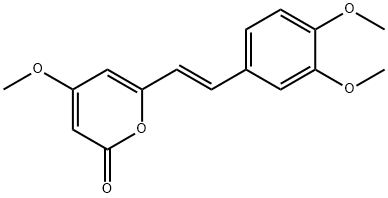 6-[(1E)-2-(3,4-二甲氧基苯基)乙烯基]-4-甲氧基-2H-吡喃-2-酮,56070-89-4,结构式