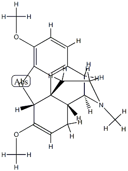 (5alpha)-6,7-didehydro-4,5-epoxy-3,6-dimethoxy-17-methylmorphinan Struktur