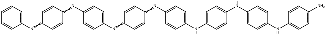 ポリアニリン(エメラルジン塩) 化学構造式