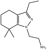 1H-Indazole-1-ethanamine,3-ethyl-4,5,6,7-tetrahydro-7,7-dimethyl-(9CI) Structure