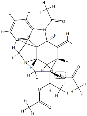 1-Acetyl-16,17-didehydrocuran-19,20-diol diacetate Structure