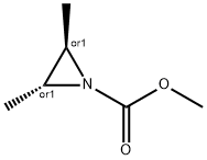 1-Aziridinecarboxylic acid, 2,3-dimethyl-, methyl ester, (2R,3R)-rel- (9CI) Structure