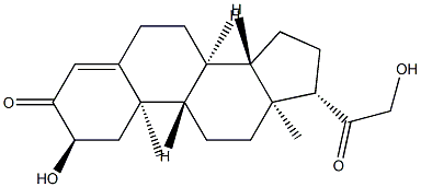 2α,21-Dihydroxypregn-4-ene-3,20-dione Struktur
