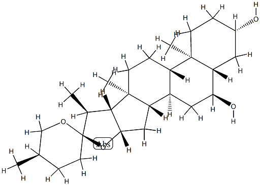 綠苷, 562-34-5, 结构式
