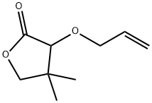 2(3H)-Furanone,dihydro-4,4-dimethyl-3-(2-propenyloxy)-(9CI) 结构式