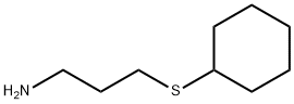 3-(环己硫基)丙-1-胺, 56216-09-2, 结构式