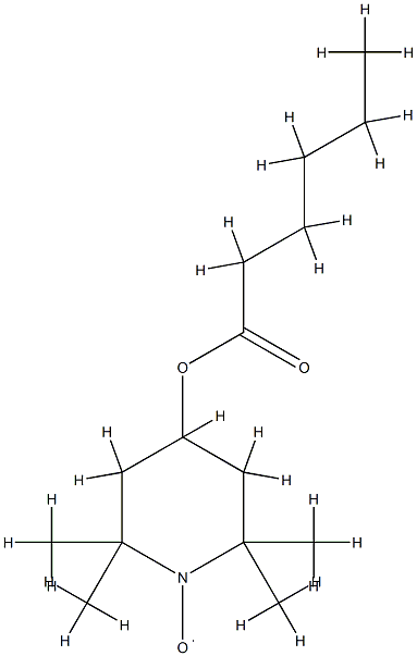 4-hexanoyloxy-2,2,6,6-tetramethylpiperadinyl-1-oxy Struktur