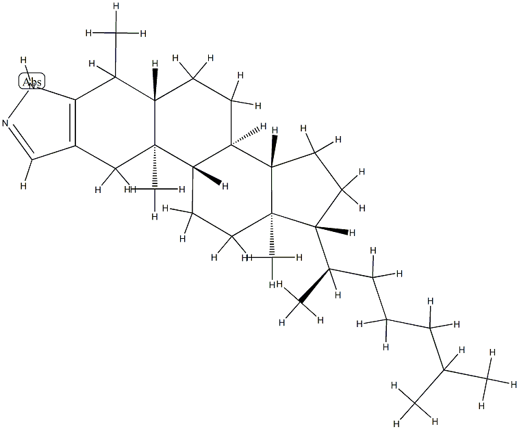 4-Methyl-2'H-5α-cholest-2-eno[3,2-c]pyrazole Structure
