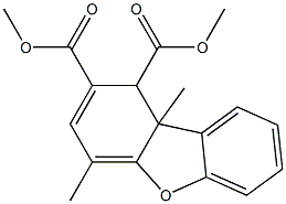 1,9b-Dihydro-4,9b-dimethyl-1,2-dibenzofurandicarboxylic acid dimethyl ester Structure