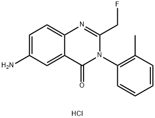 Afloqualone HCl 化学構造式