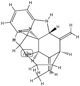 (14E)-14,19-Didehydro-16-methylenecondyfolan Struktur