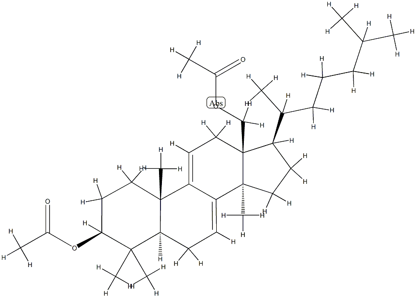 (20ξ)-5α-Lanosta-7,9(11)-diene-3β,18-diol diacetate Struktur