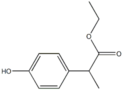 Benzeneacetic acid, 4-hydroxy-α-methyl-, ethyl ester Structure