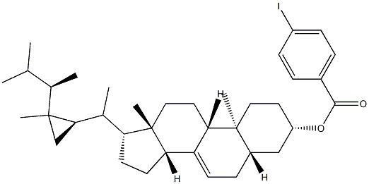 5α-Gorgost-7-en-3β-ol 4-iodobenzoate Struktur